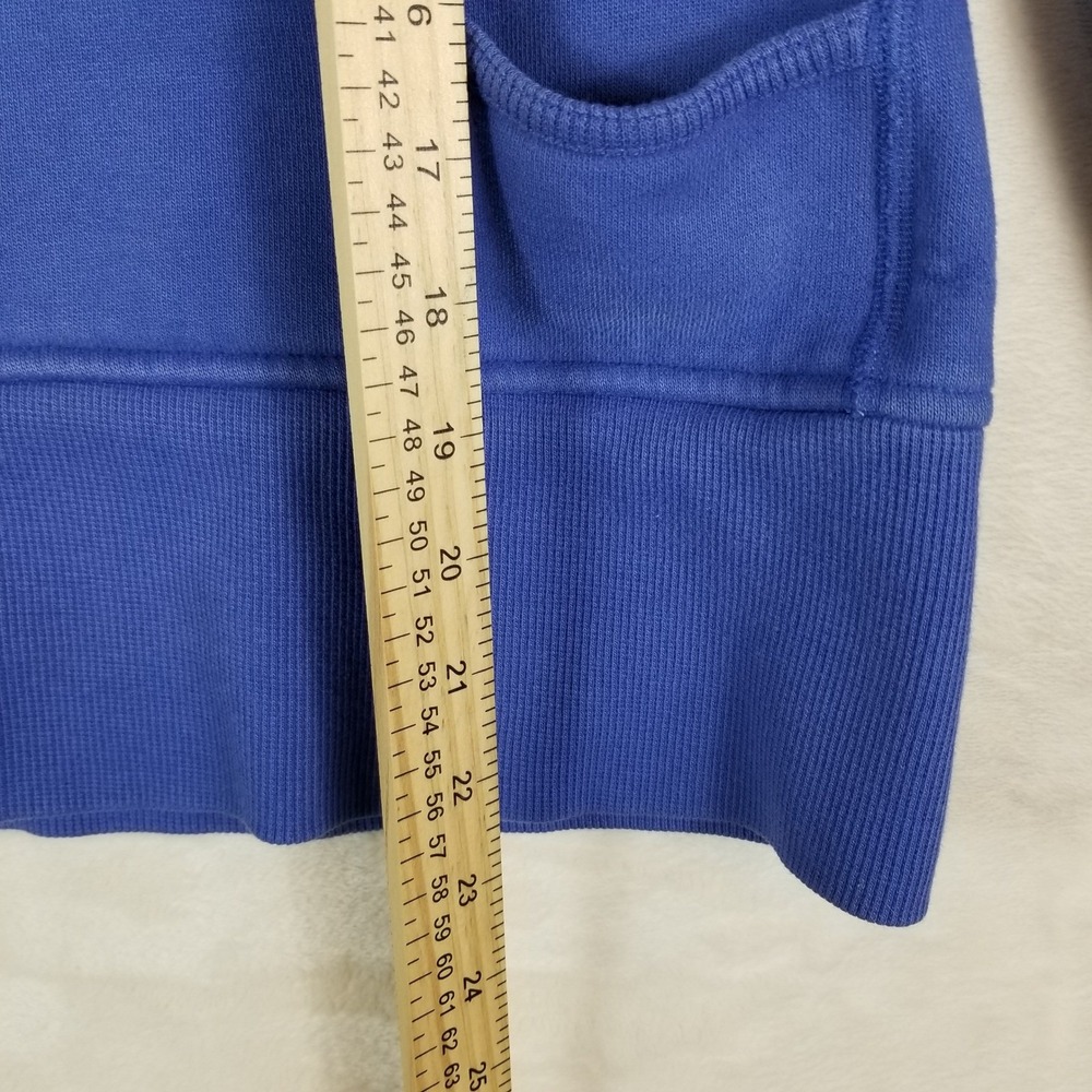 Lululemon Scuba Full Zip Hoodie Cobalt Blue Size 10 Fleece Sweatshirt Jacket - Picture 6 of 7